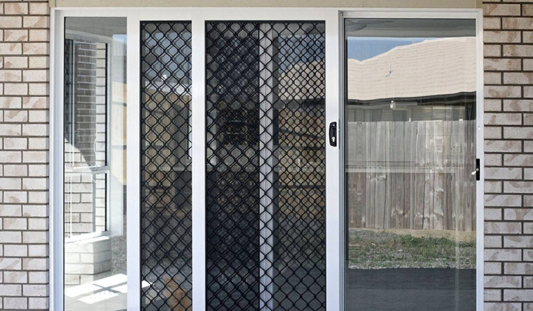 Perforated Vision Mesh Door